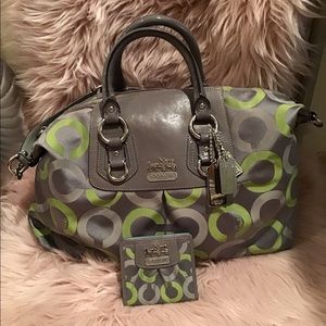 Coach Madison Op Sabrina bag with Matching Wallet